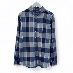 100% COTTON Land’s End Plaid Button Up Shirt